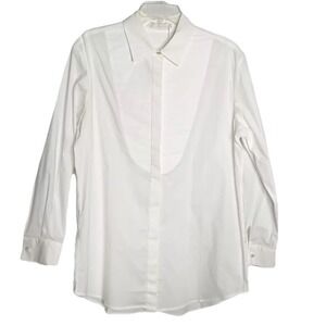 Anne Fontaine France Leozane White  Shirt Long‎ Sleeve Size 40 US 8 Work Career